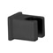 Square Matte Black Shower Bracket